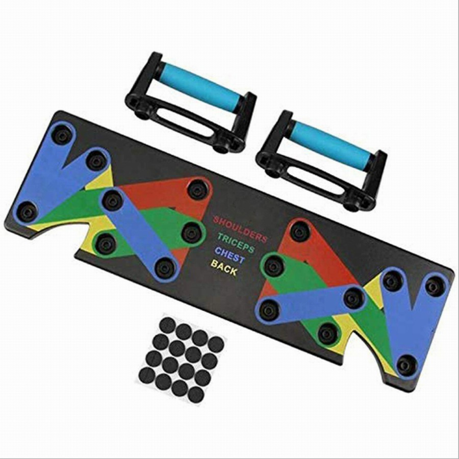 Multifunctional push up board display.