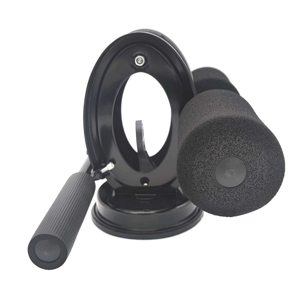 Circular adjustable sit up bar (double rod) - black color