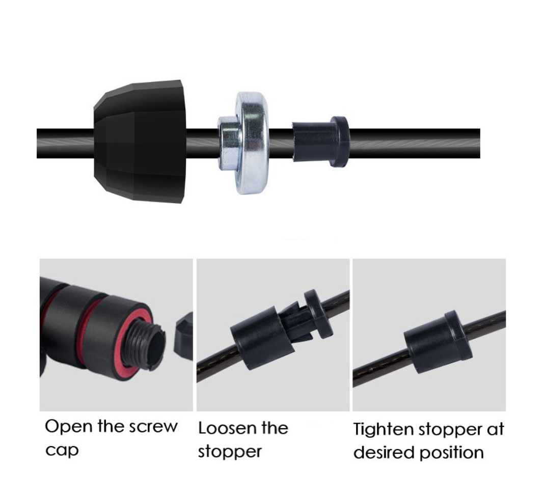 Basic jump rope - length adjustment
